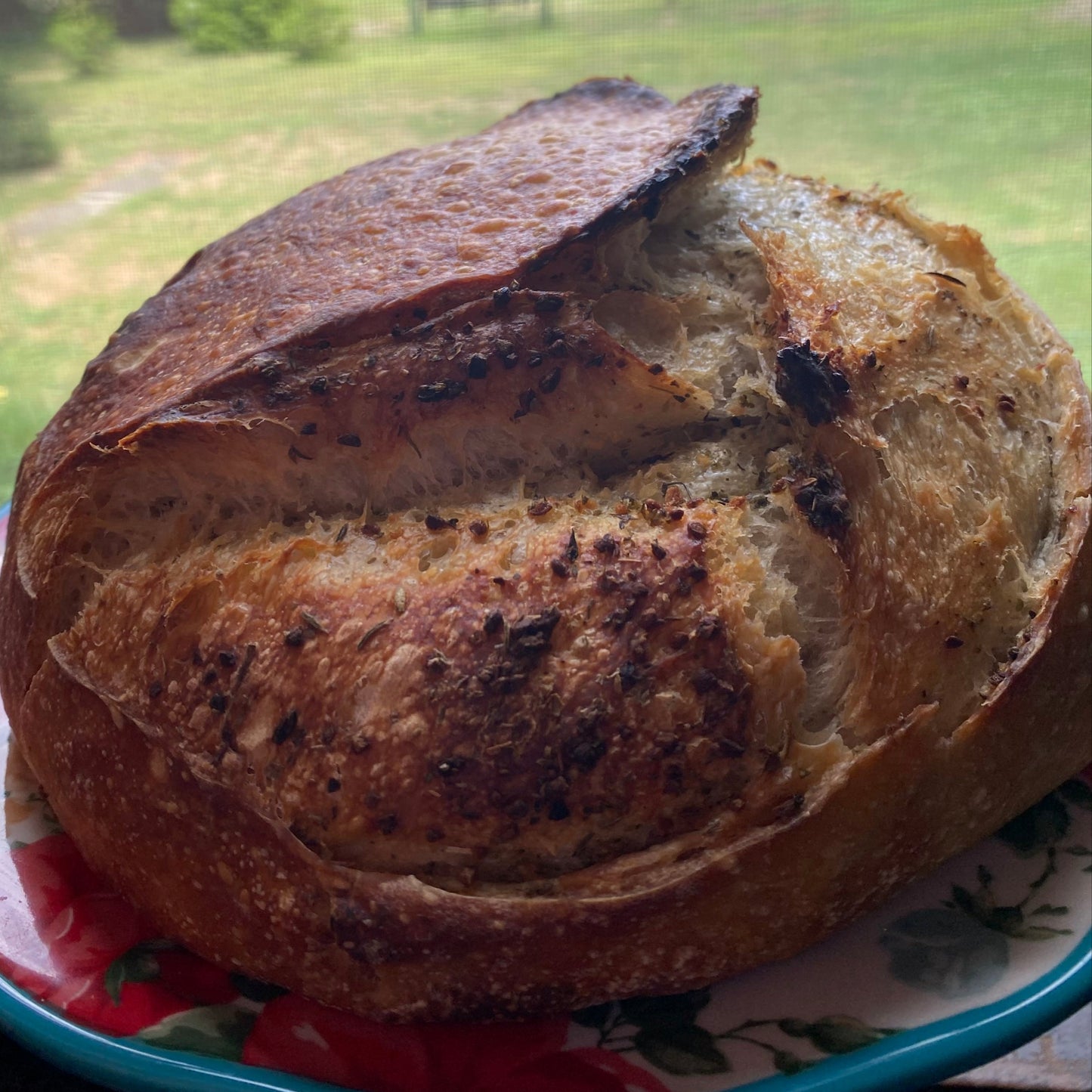 Italian Herb & Cheese Sourdough Loaf