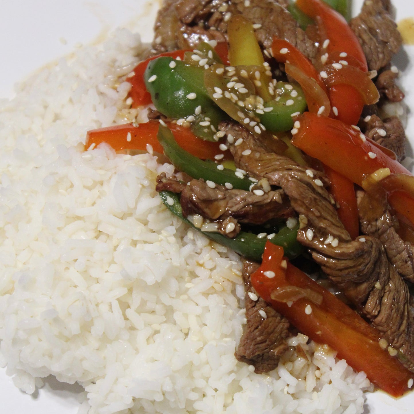 Pepper Steak with Jasmine Rice